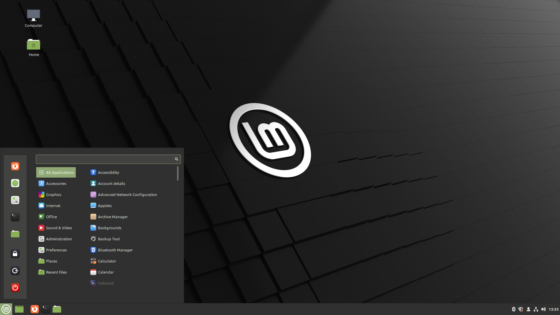 Immagine del desktop di Linux Mint